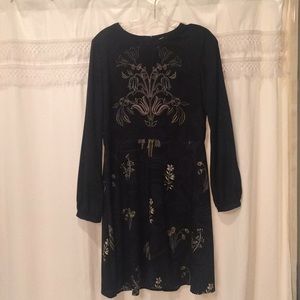 Long sleeve floral dress